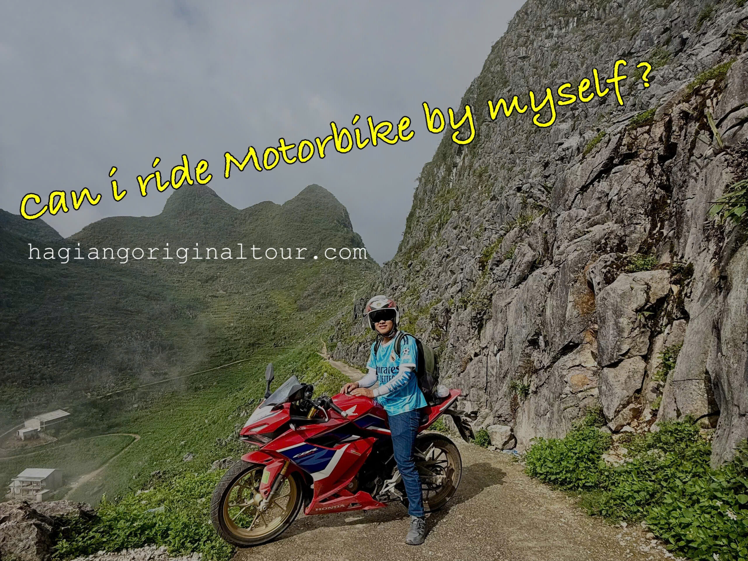 Can I ride motorbike by myself in Ha Giang – solo traveler on winding mountain road