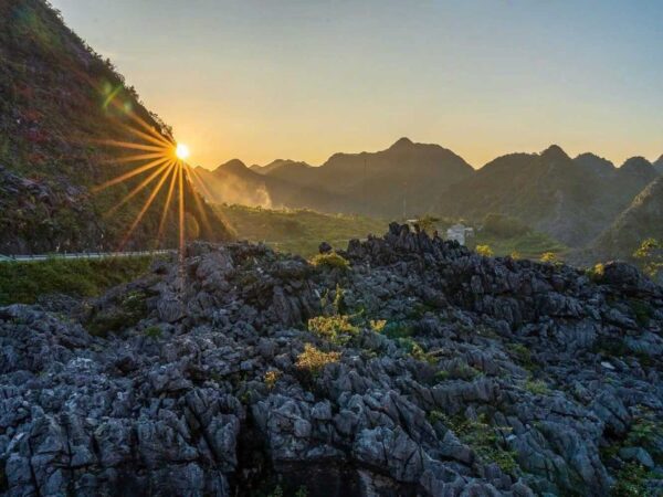 Sunrise over the mountains in Ha Giang – Northern Vietnam