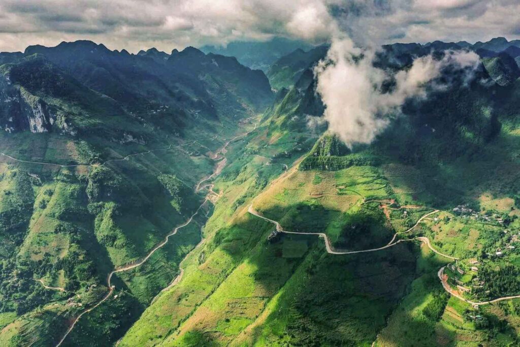 Ma Pi Leng Pass Ha Giang – scenic view over Nho Que River canyon