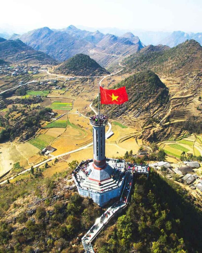 Lung Cu Flag Tower – northernmost point of Vietnam in Ha Giang
