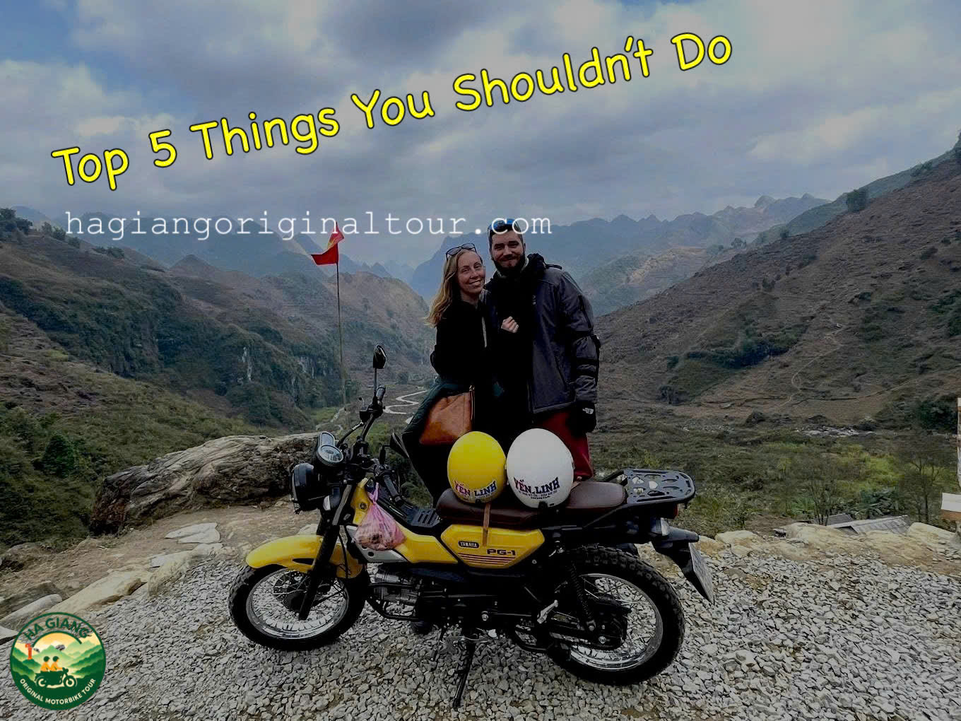 Top 5 things you shouldn't do in Ha Giang — aerial view of the Ha Giang Loop with winding mountain roads